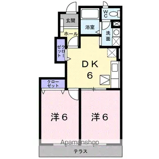 メゾン住吉【1階】の間取り