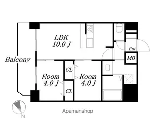 アドバンス名古屋シュテルン【13階】の間取り