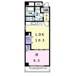 ル・シエル【4階】の間取り