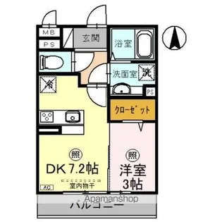 ロンサールⅡ【3階】の間取り