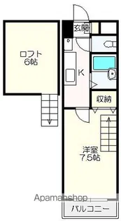 CRAY4(クレヨン)【501号室】の間取り