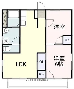 ラ・マーレ西島【201号室】の間取り