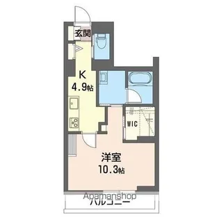 アン ソレイユ【101号室】の間取り