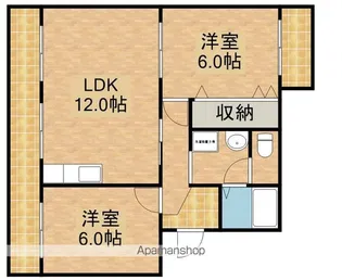 エステート半田山【103号室】の間取り