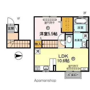 AXIA FUCHI(アクシア渕)【2階】の間取り