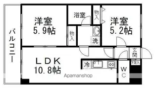 ライフシティ【2階】の間取り