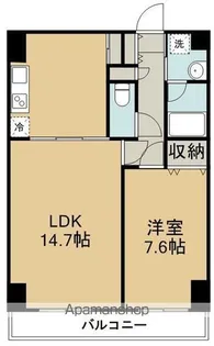レジデンス仙台駅東【13階】の間取り