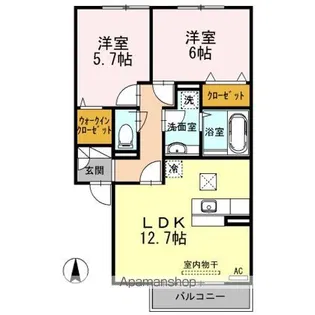 グランセ【1階】の間取り