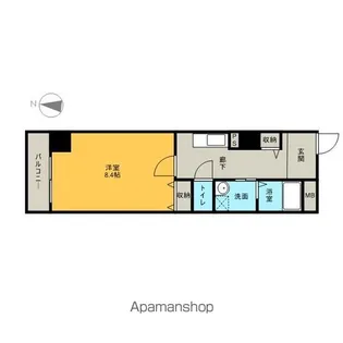 クラウザン徳川【3階】の間取り