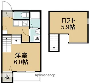 LEGARE卸町【1階】の間取り