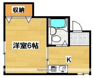 シティーハイツ殿辻【301号室】の間取り