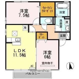 セジュール幸【2階】の間取り