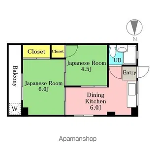第6堀代マンション【401号室】の間取り
