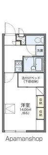 レオパレス笹原【2階】の間取り