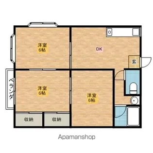 ハイツアスカ【203号室】の間取り