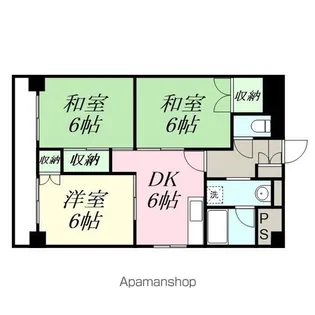 パークハイツ東口【8階】の間取り