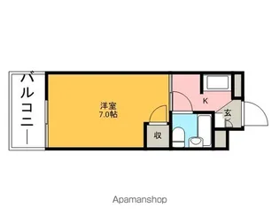 ウッディコーポラスB【3階】の間取り