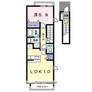 サン・リバー【2階】の間取り