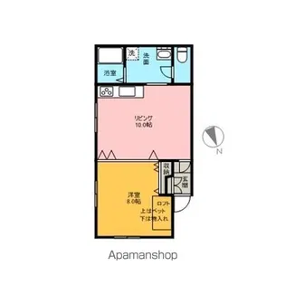 WESTハイツ【101号室号室】の間取り