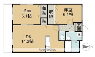メゾンヴィサージュ 3【3階】の間取り
