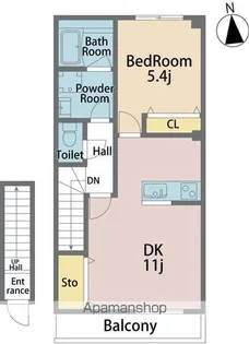 アル・羽ノ浦A【2階】の間取り