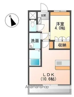 モンテ フローラ【305号室】の間取り