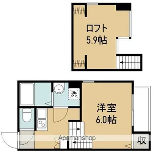 クレール東仙台【2階】の間取り