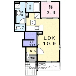 スパーブ レジデンス【1階】の間取り