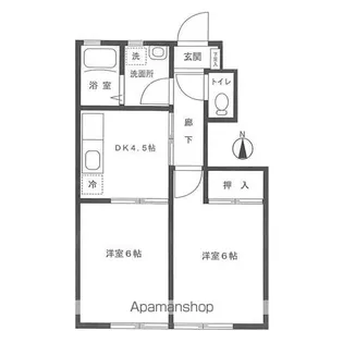 アールメゾン国立【102号室号室】の間取り