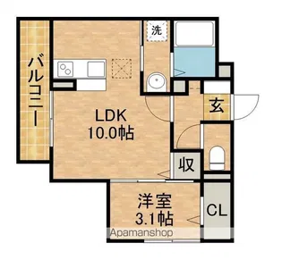 アリュール【1階】の間取り