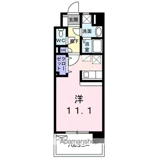 フォーウィルズコートⅡ【9階】の間取り