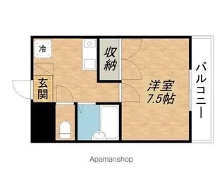 1Kの間取り画像