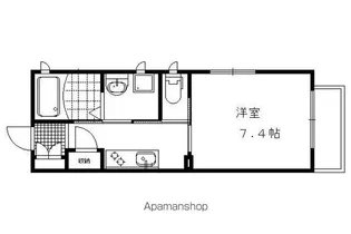 シャーメゾン深草【201号室】の間取り