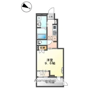 アルカディアK1【1階】の間取り