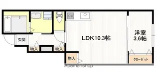カーリー・ダダン元町【1階】の間取り