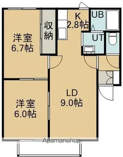 オークビレッジⅡ【2階】の間取り