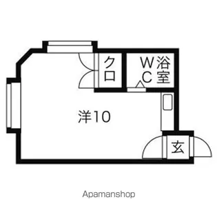 シャトーリヨンN26【201号室】の間取り