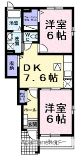 メルシーB【1階】の間取り