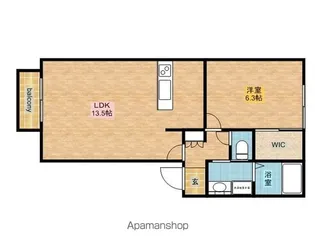 グランディス【1階】の間取り