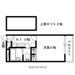レオパレスYUMENO【104号室】の間取り