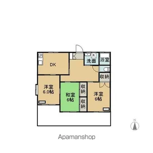 よかれ苑Ⅴ【103号室】の間取り