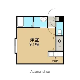 ボヌール【105号室】の間取り