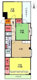 第1エミネンス作町【133号室】の間取り
