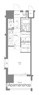 エンクレスト天神MERSⅡ【9階】の間取り