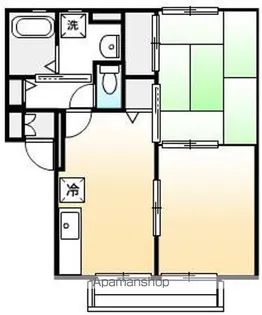 パレス曙【2階】の間取り