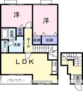 レジデンス・F【2階】の間取り
