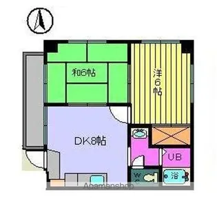 HISA山越【302号室】の間取り