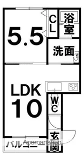 SEIRA(セイラ)【101号室】の間取り