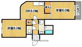 エミネンス住吉【1階】の間取り