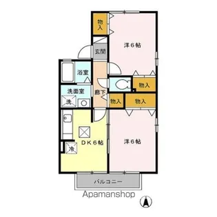 アメニティ名倉 E【1階】の間取り